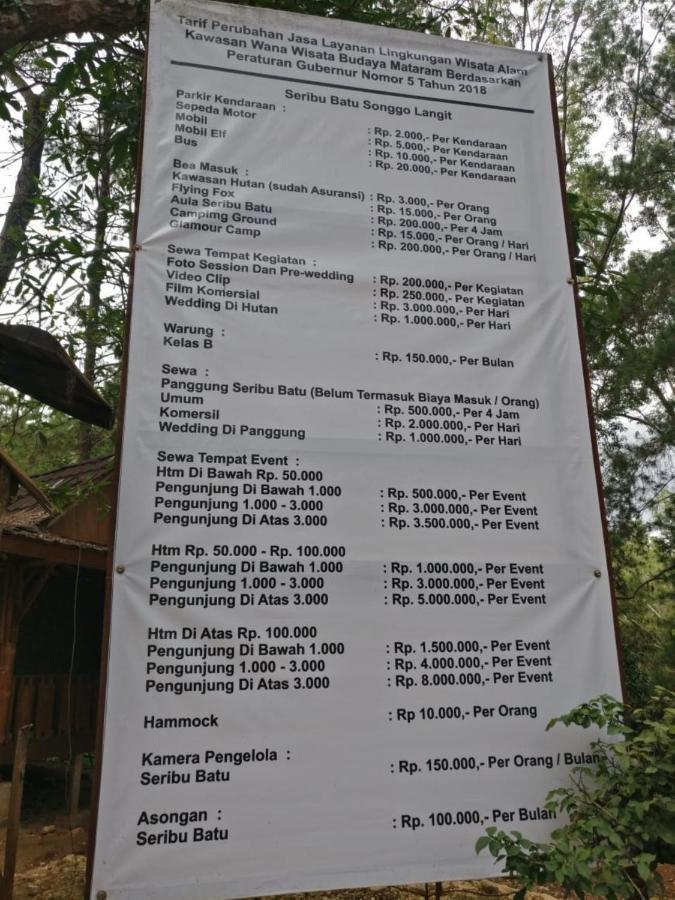 Seribu Batu Songgo Langit Resort & Camp بانتول المظهر الخارجي الصورة